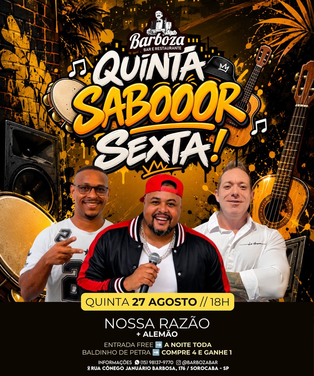Flyer de Grupo Nossa Razão e Alemão