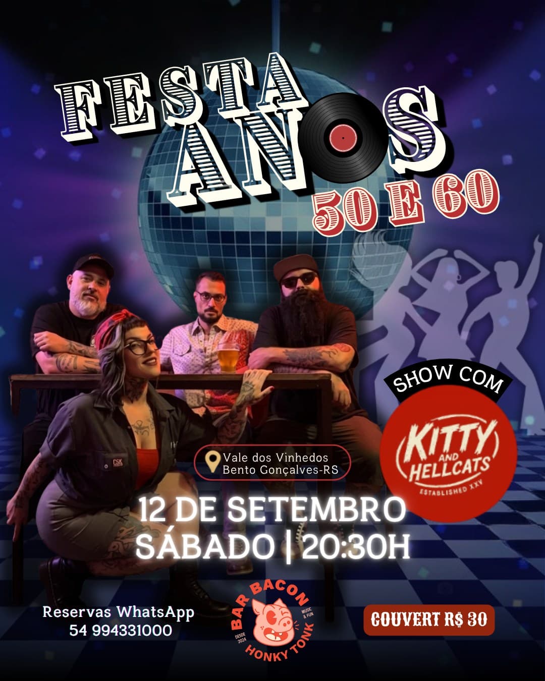 Flyer de Kitty and The Hellcats