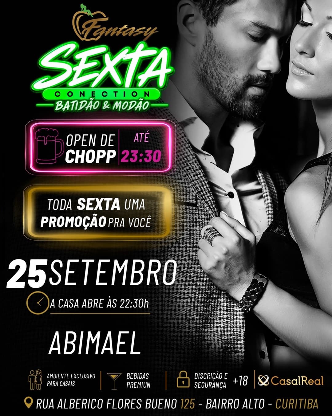 Flyer de Abimael e DJ Adrixx