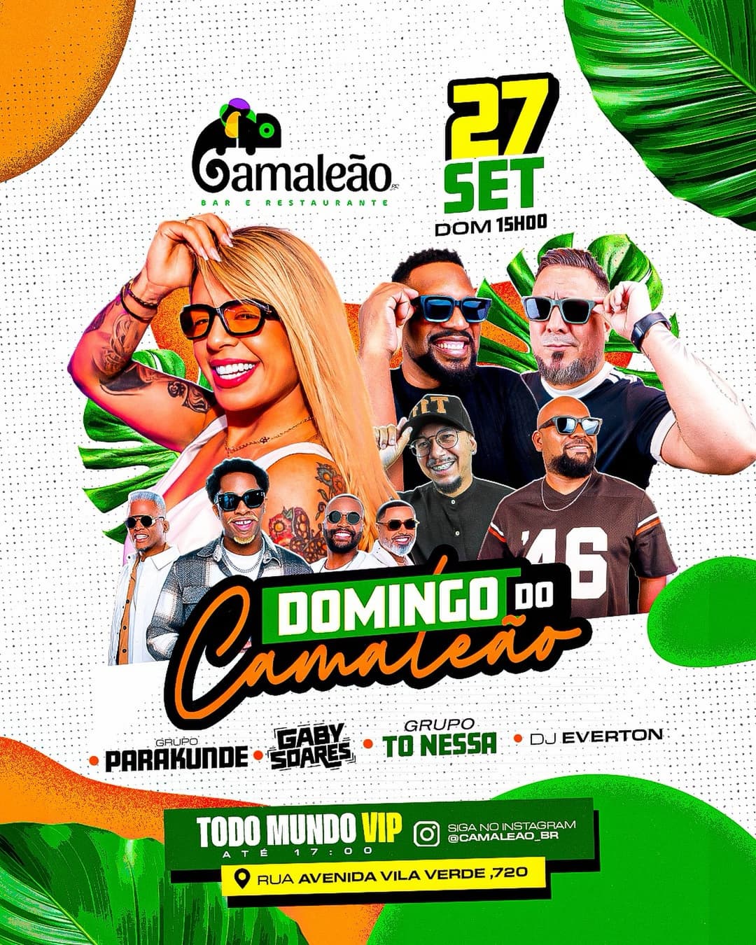 Flyer de Grupo Parakundê, Grupo To nessa e mais 2 artistas