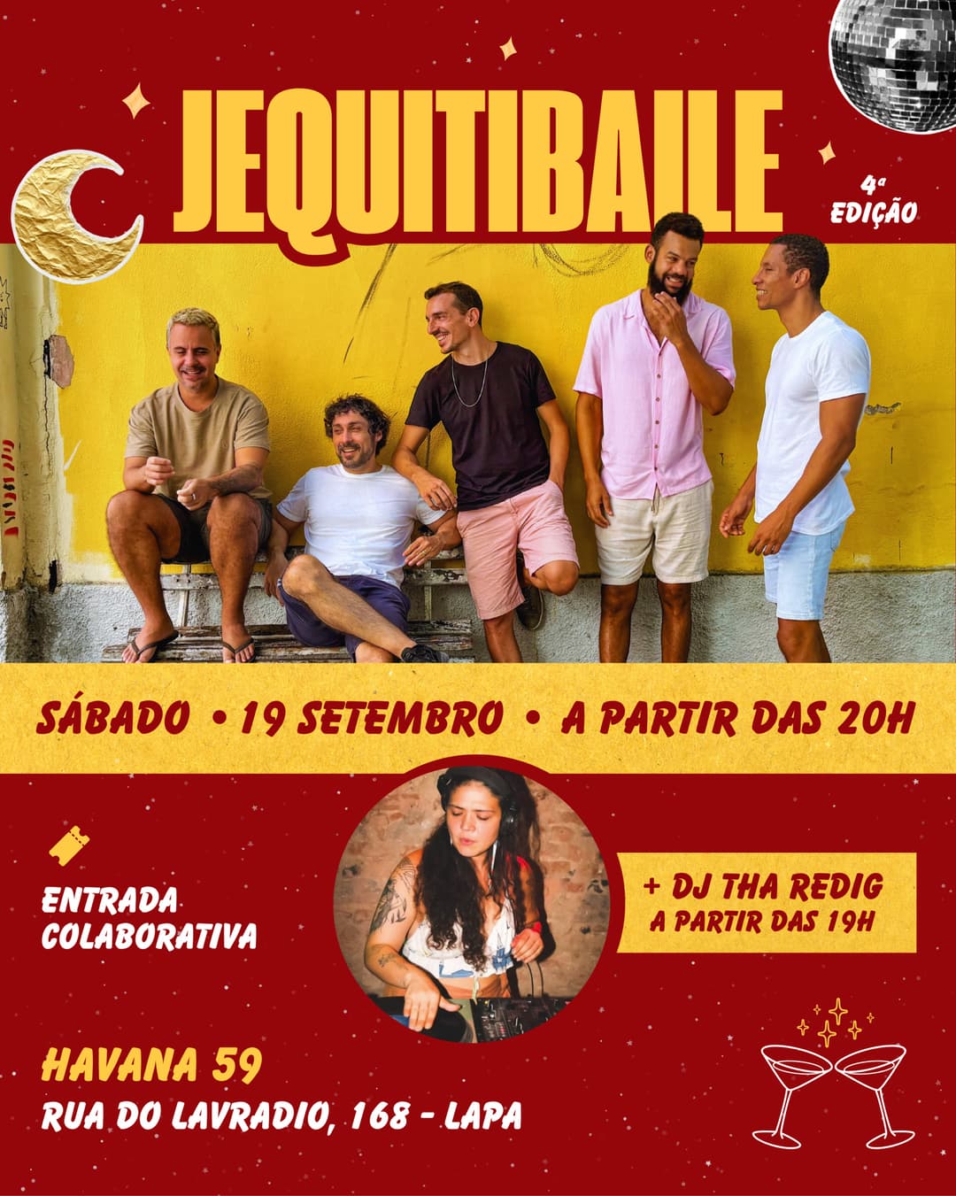 Flyer de Jequitibá e Tha Redig