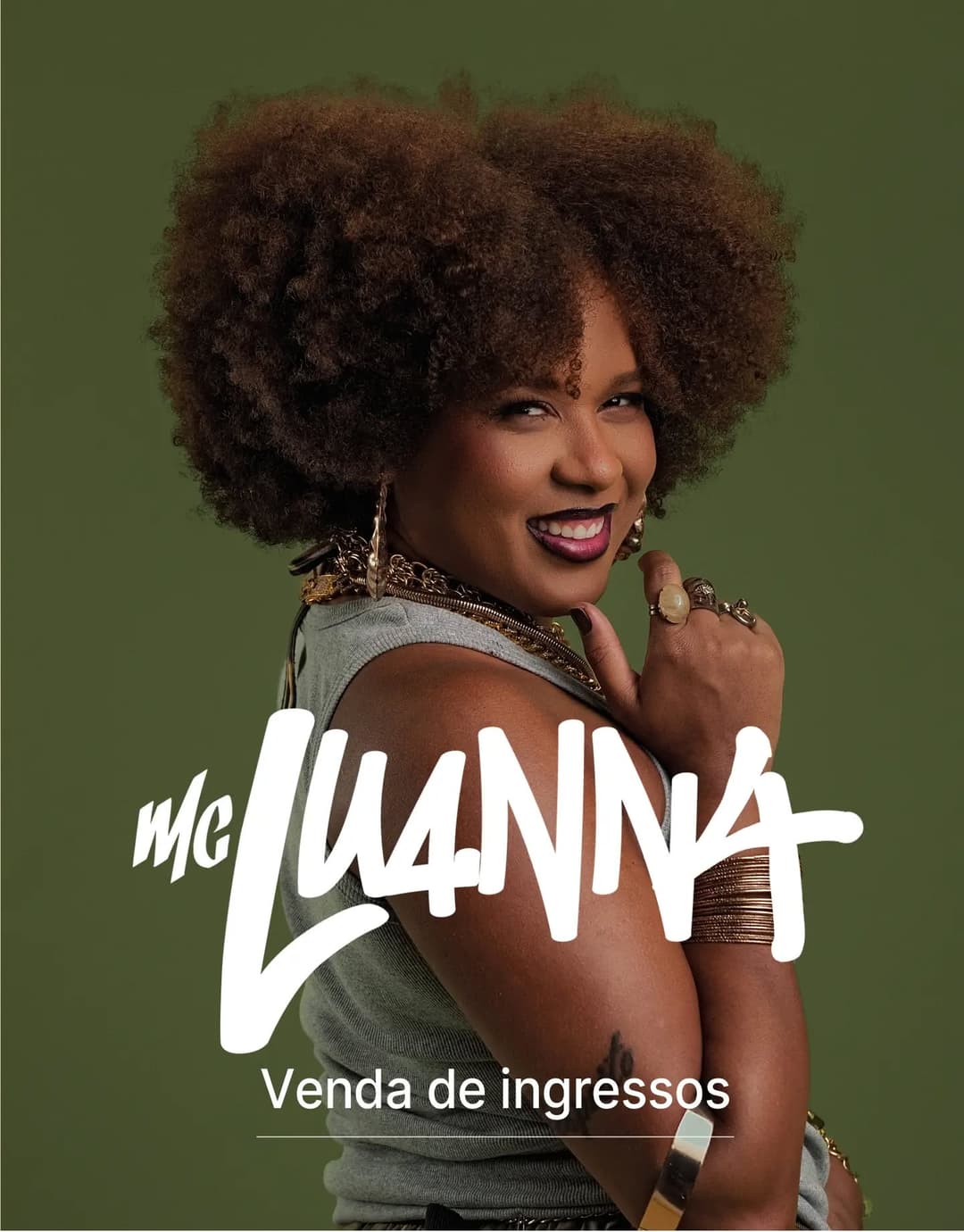 Flyer de MC Luanna e Daft Funk