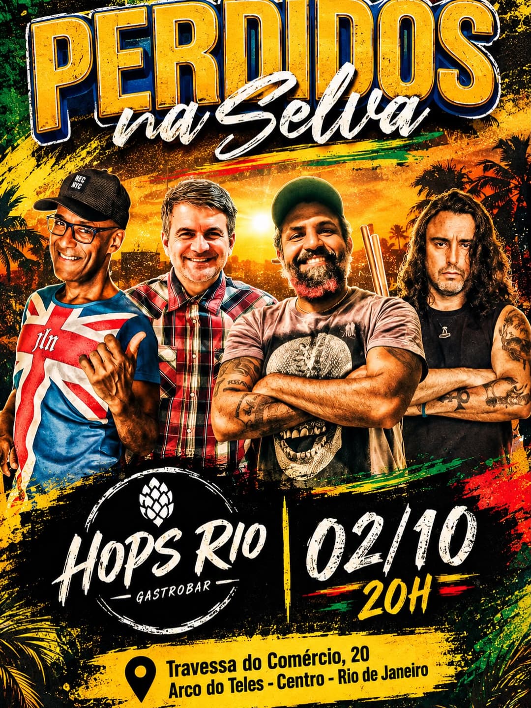 Flyer de Perdidos na Selva