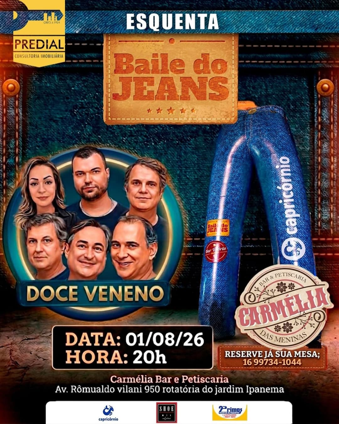Flyer de Banda Doce Veneno