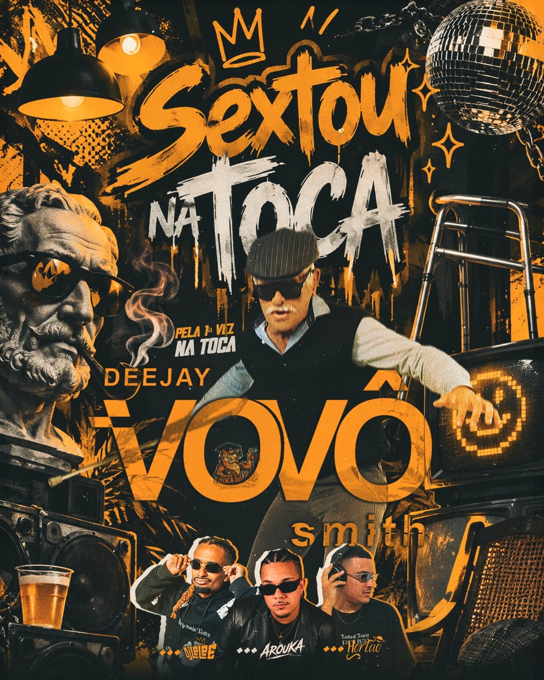 Flyer de Dj Vovô Smith