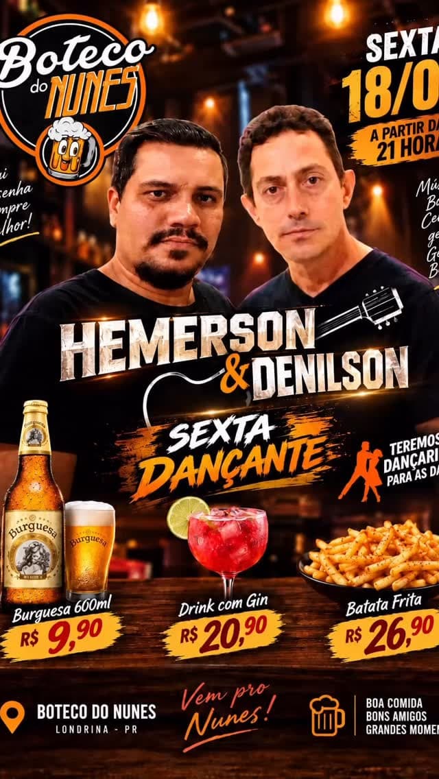 Flyer de Hemerson & Denilson