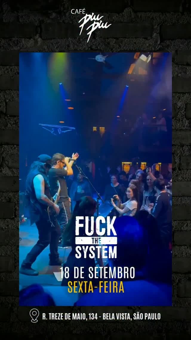 Flyer de Soldiers e Fuck the System