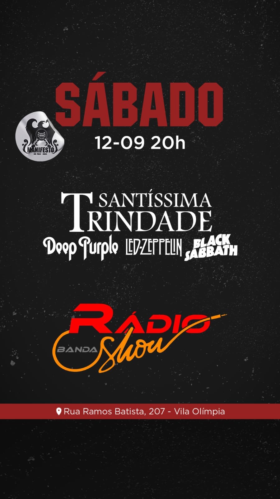 Flyer de Banda Rádio Show