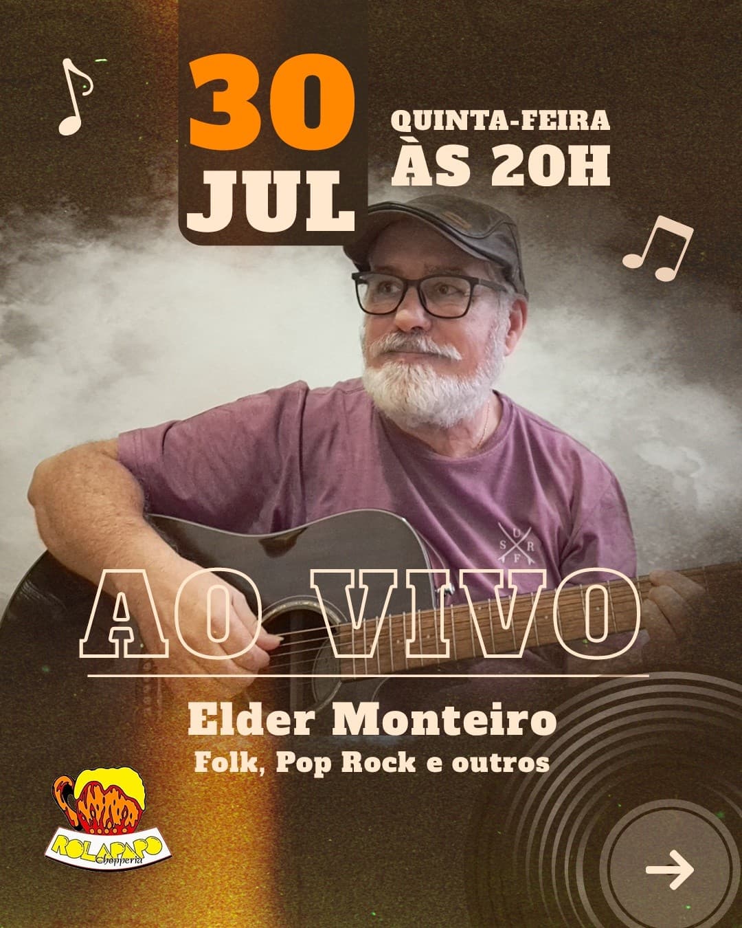 Flyer de Elder Monteiro, Banda Joy e Banda Dígito 3