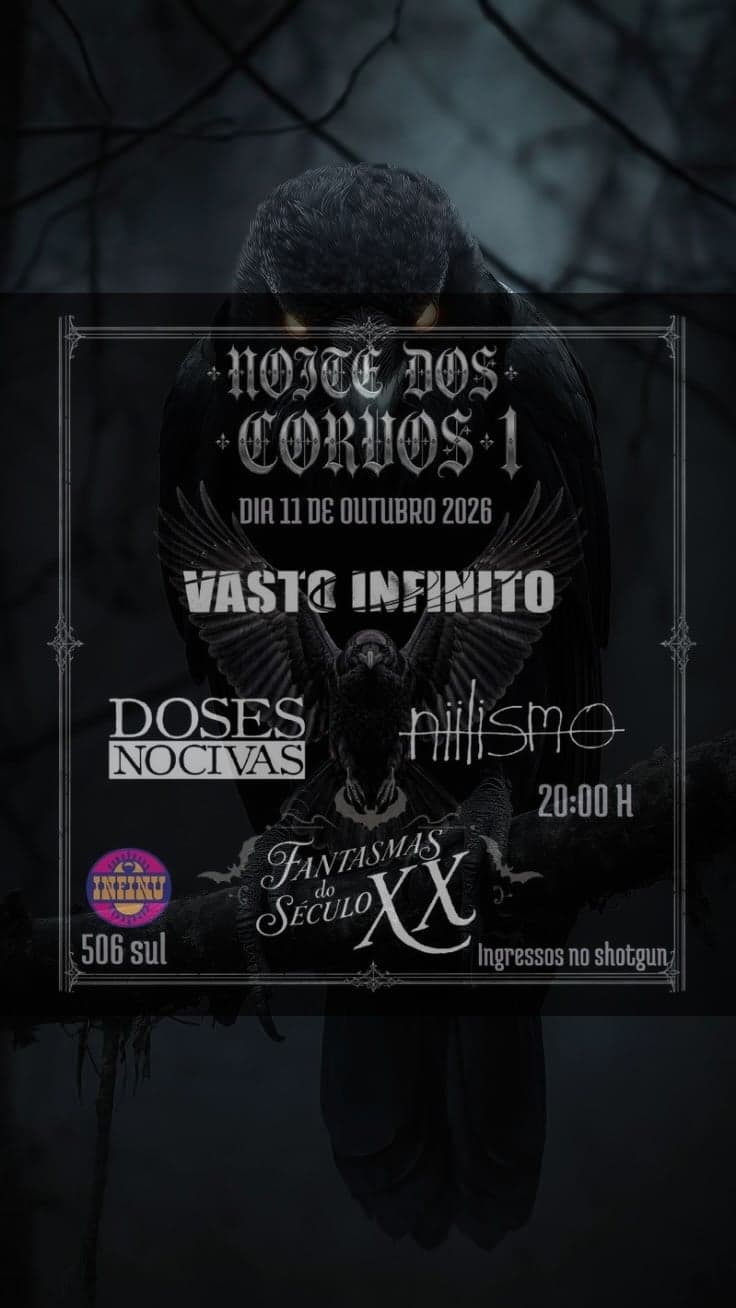 Flyer de Doses Nocivas e caosteluricodocosmiconigredo