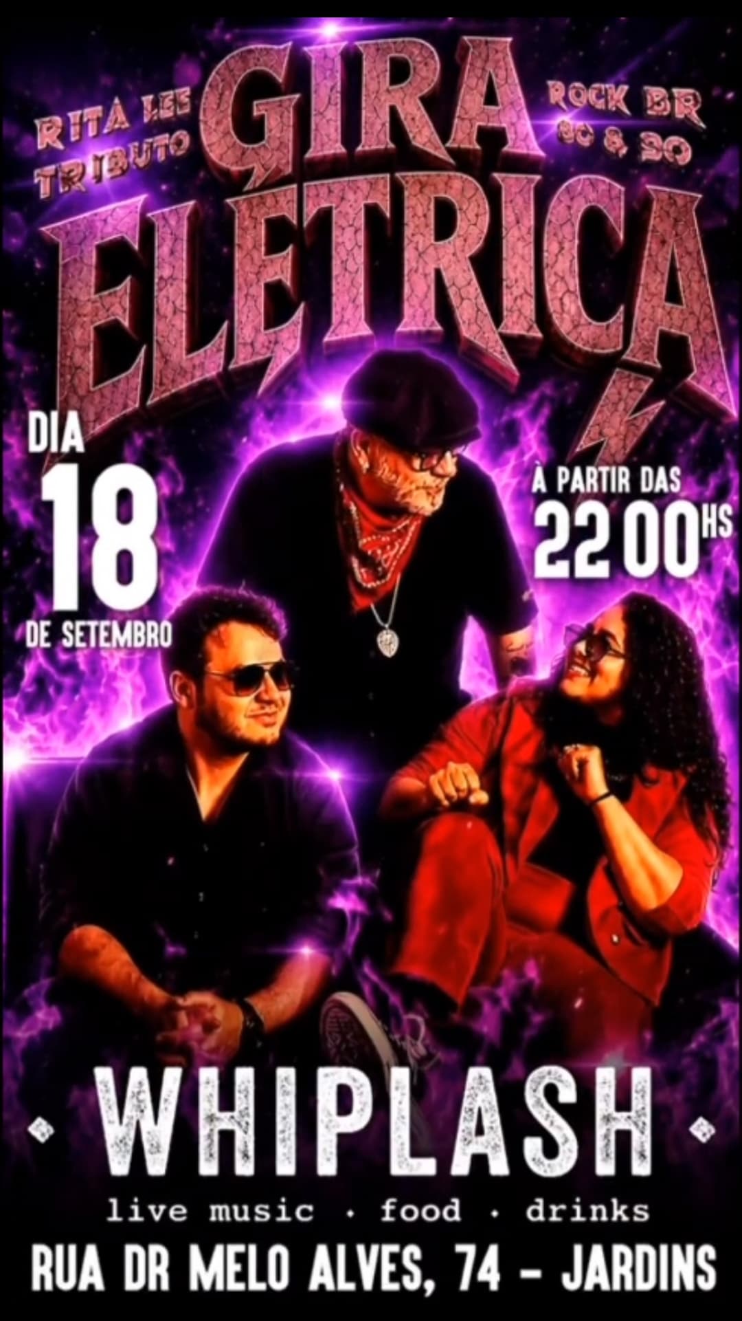 Flyer de Gira Elétrica