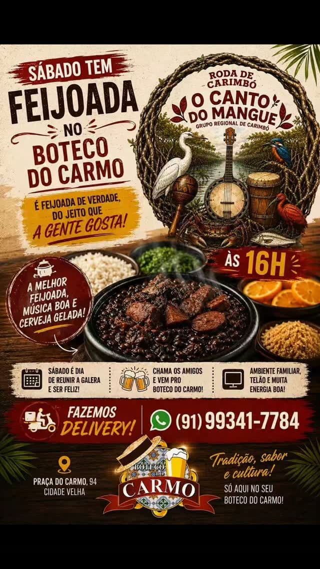 Flyer de O CANTO DO MANGUE