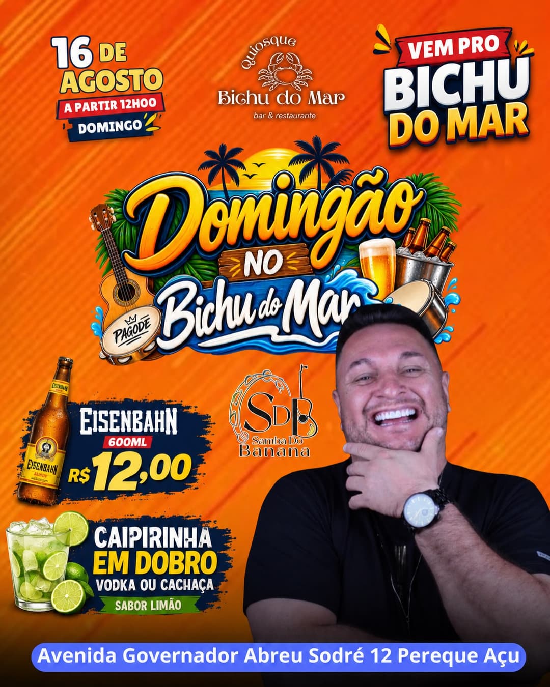 Flyer de Samba do Banana