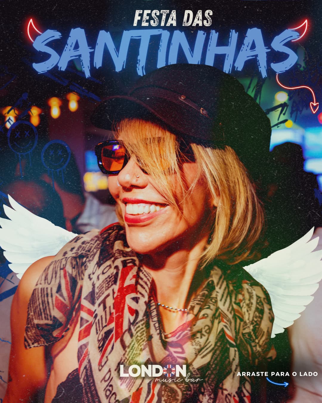 Flyer de Banda 4 Santos e DJ Patty Peronti