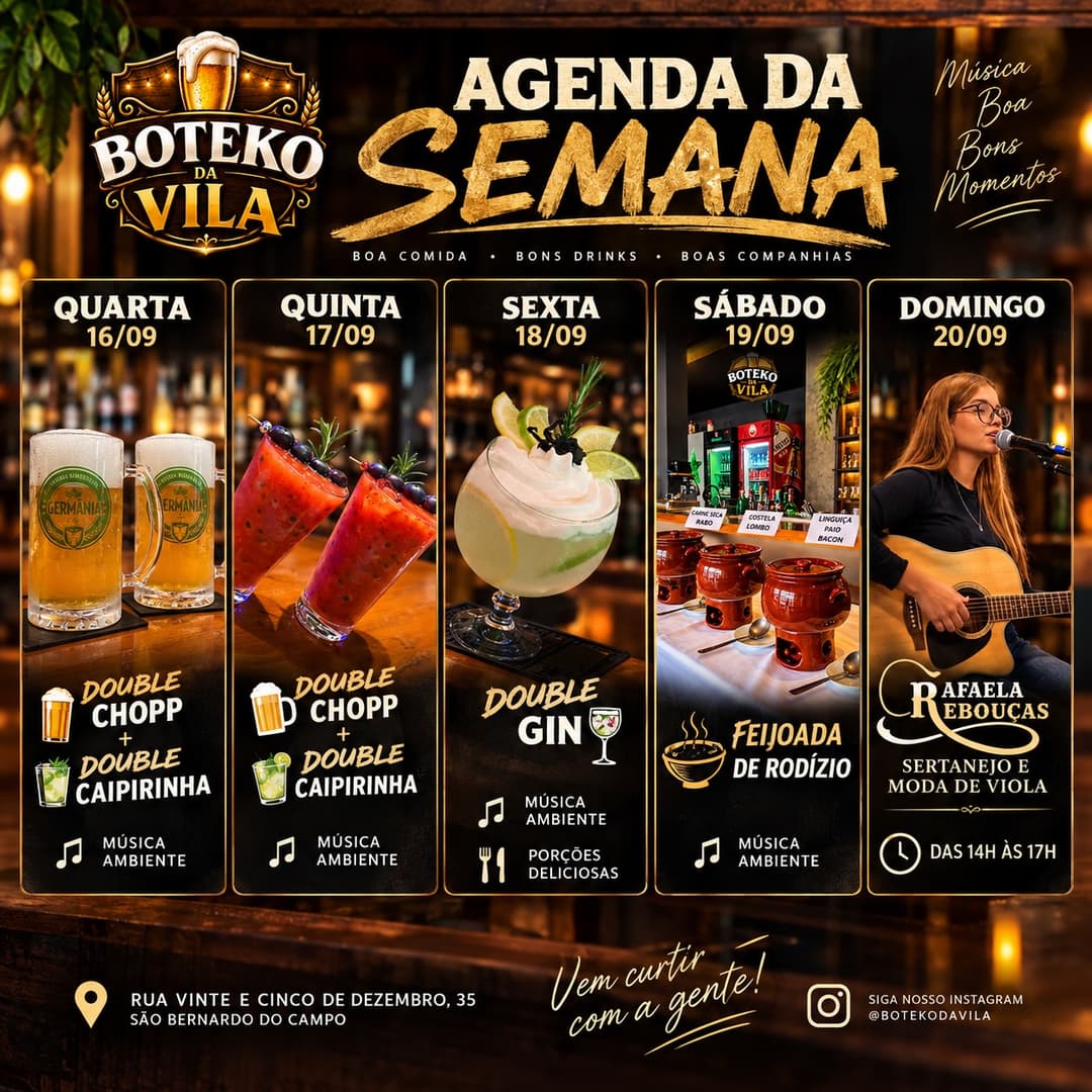 Flyer de Rafaela Rebouças