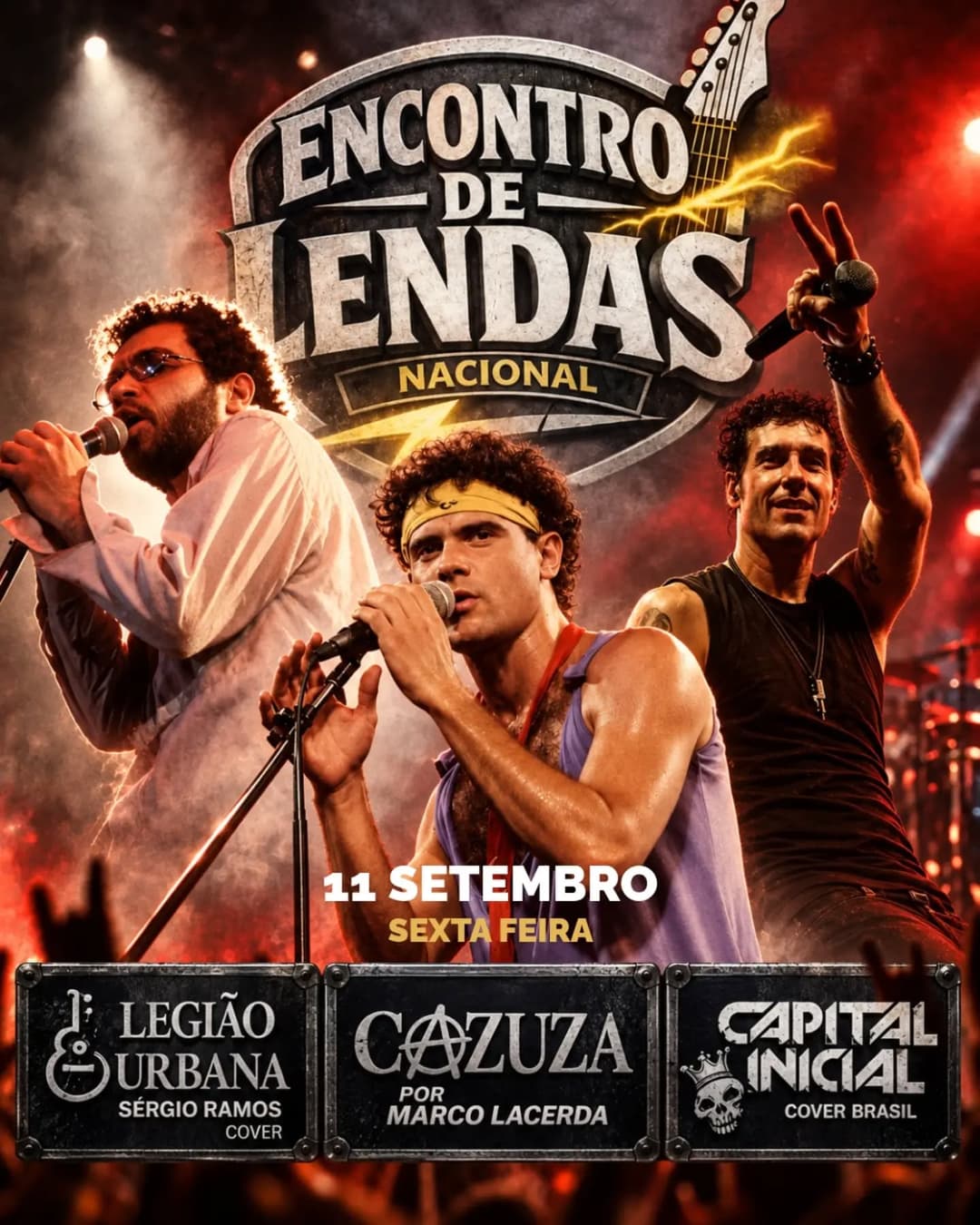 Flyer de Sérgio Ramos, Diego Sanz e Marco D'Lacerda