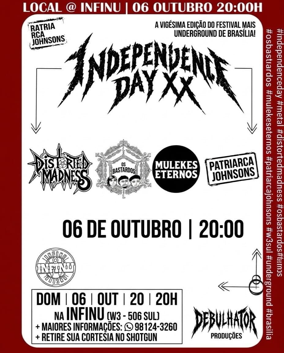 Flyer de Os Bastardos, Mulekes Eternos e mais 2 artistas
