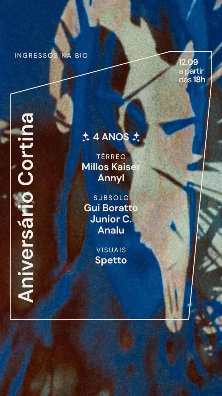 Flyer de Junior C, milloskaiser, Annyl, Gui Boratto e Analu