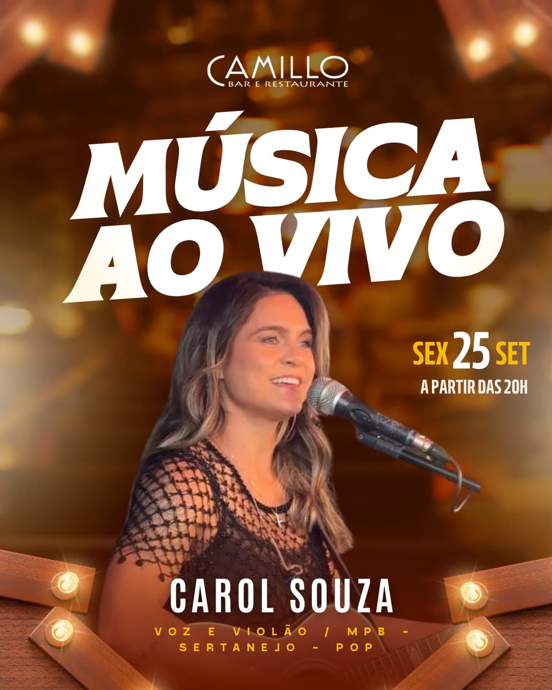 Flyer de Carol Souza