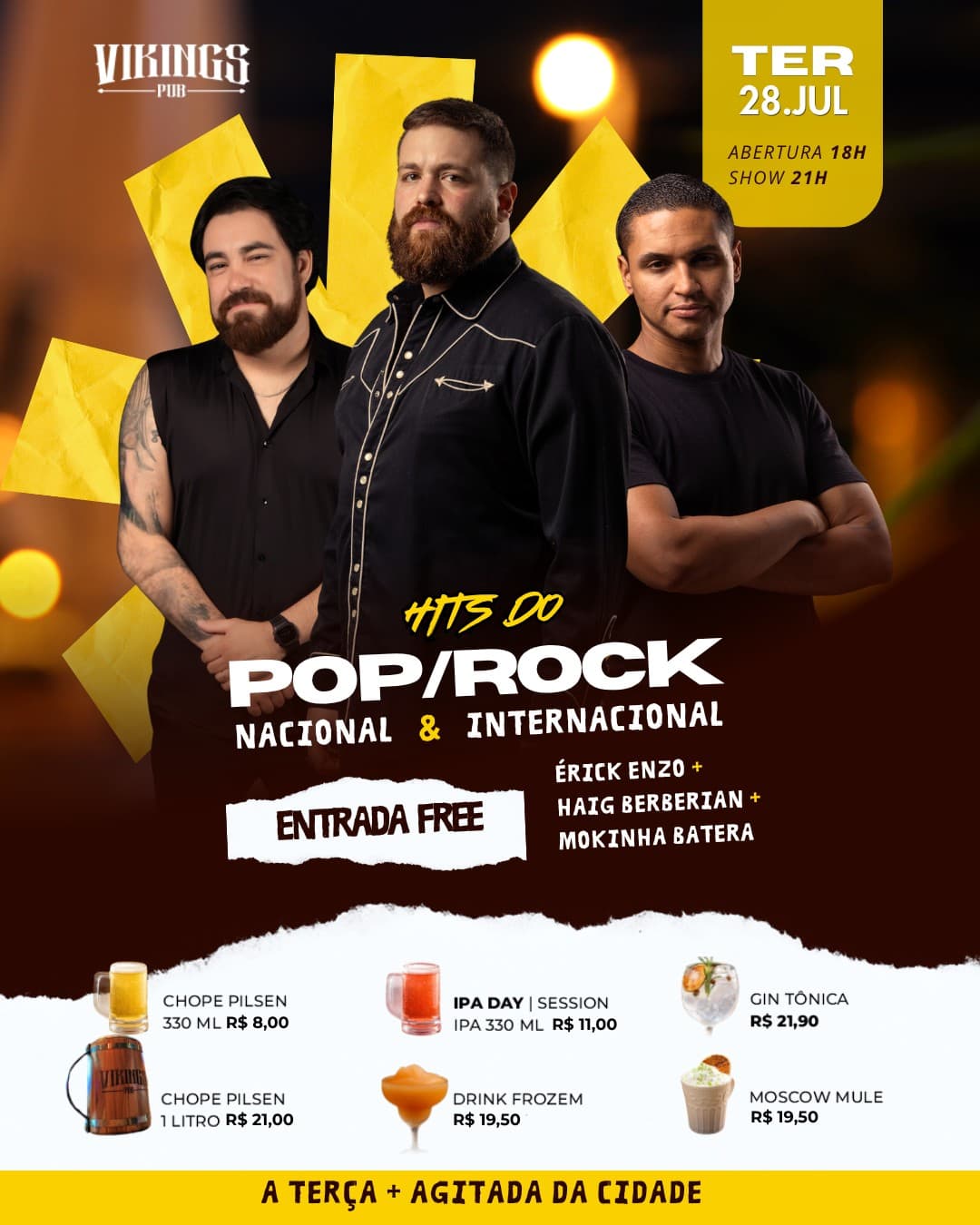 Flyer de Erick Utriu e Mokinha