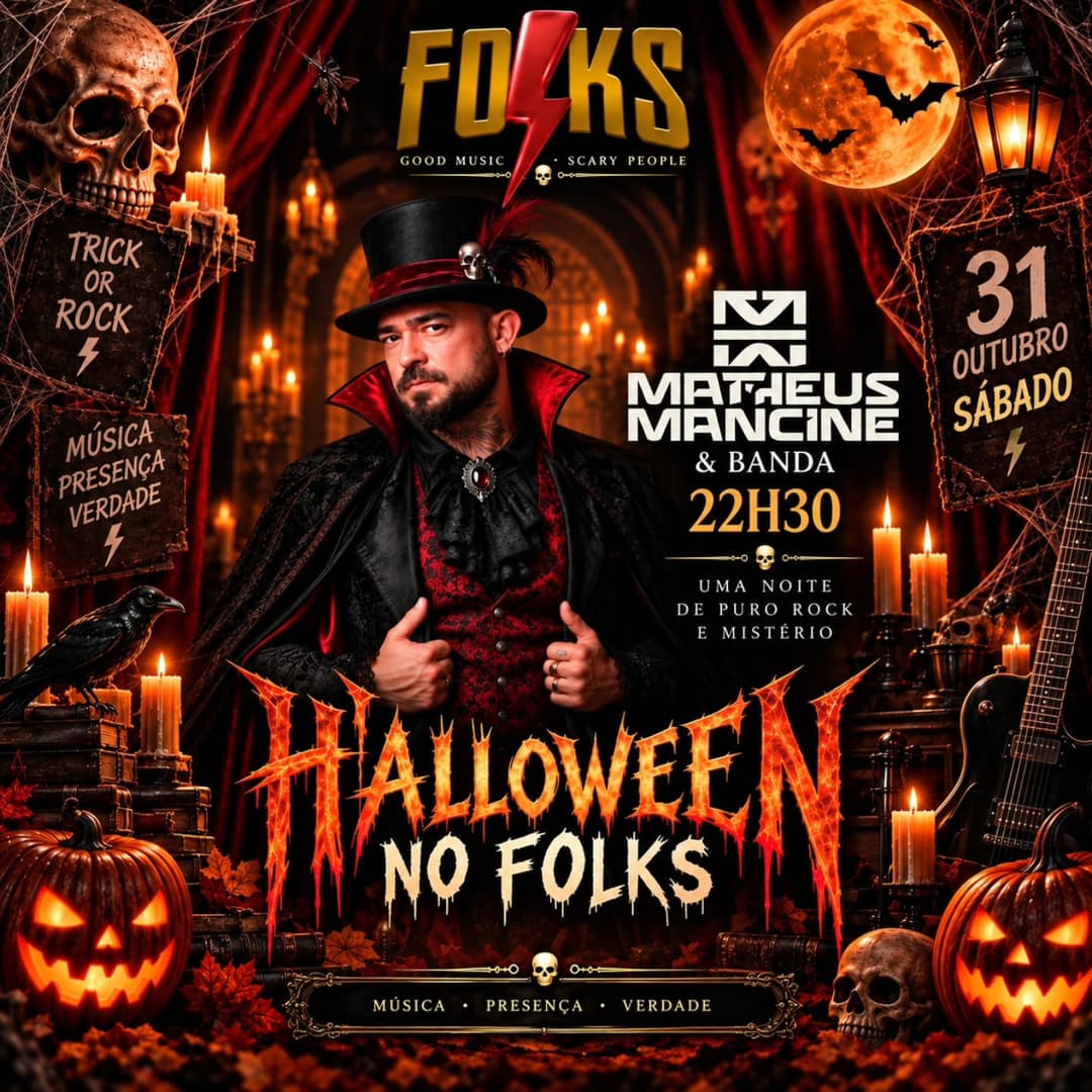 Flyer de Matheus Mancine & Banda