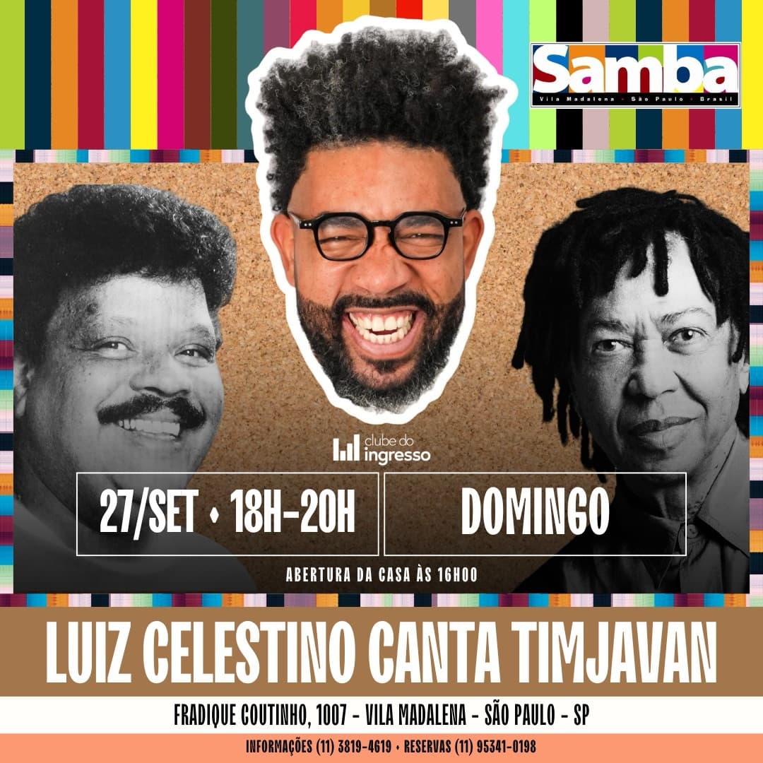 Flyer de Luiz Celestino e timjavan