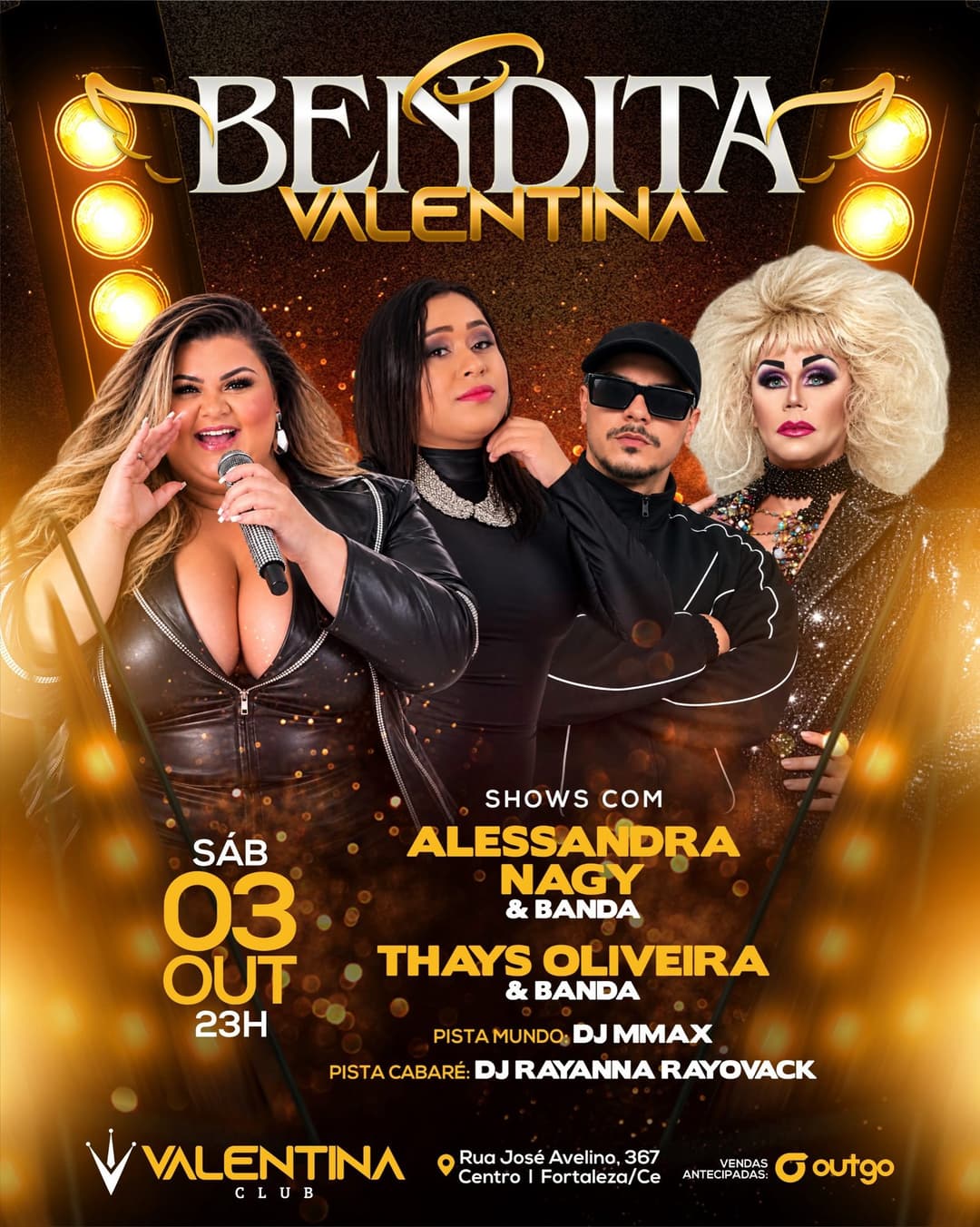 Flyer de Alessandra Nagy & Banda e mais 3 artistas