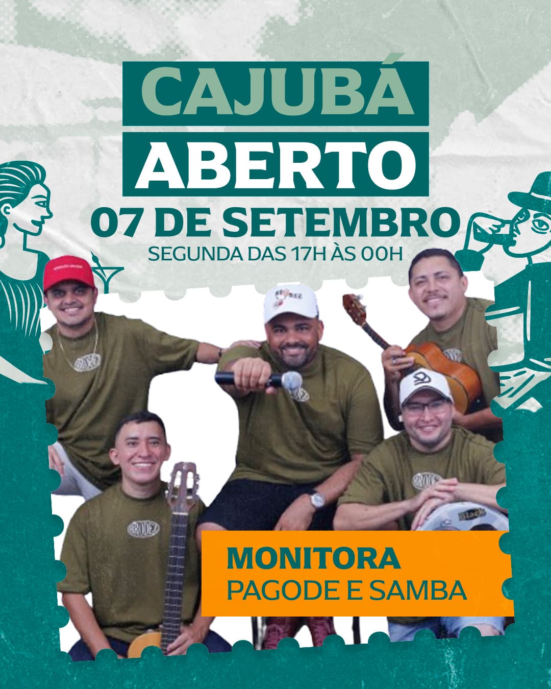 Flyer de Grupo Monitora Samba