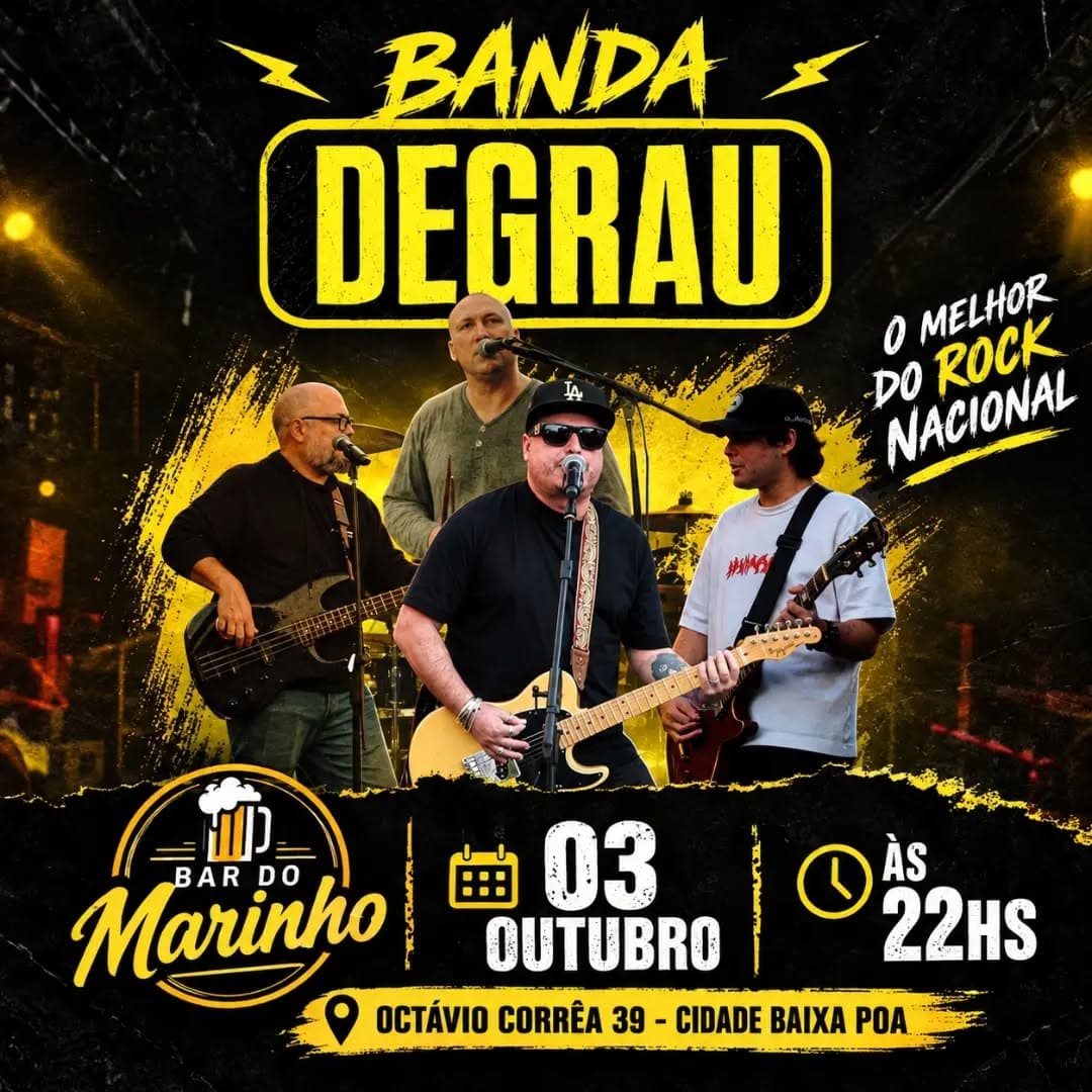 Flyer de Banda Degrau