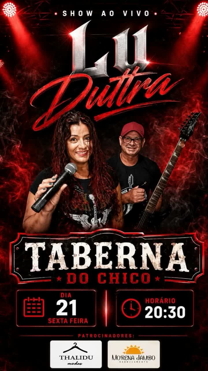 Flyer de LU DUTRA