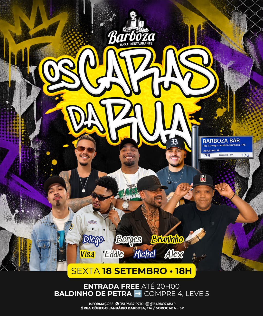 Flyer de Caras da Rua