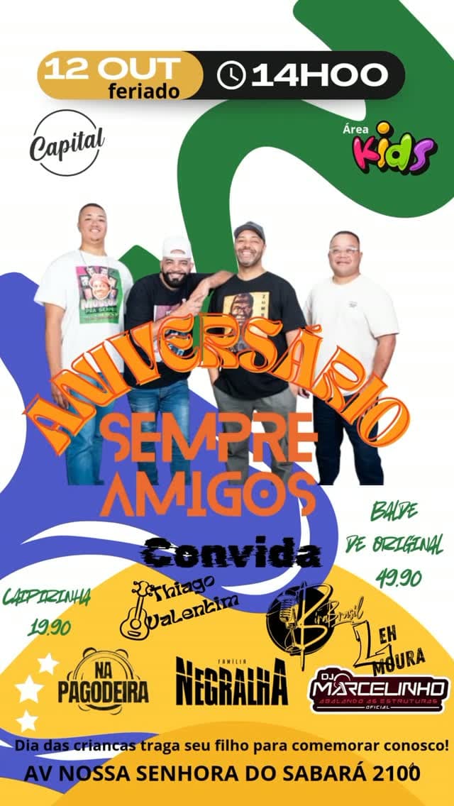 Flyer de Grupo Sempre Amigos