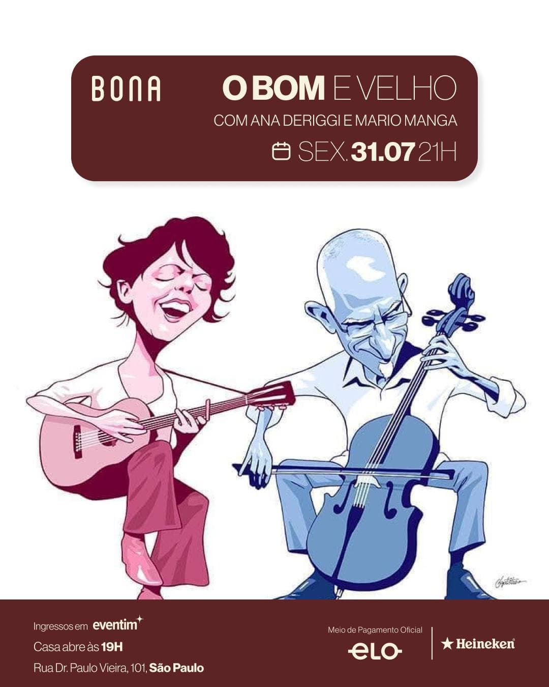 Flyer de O Bom e Velho