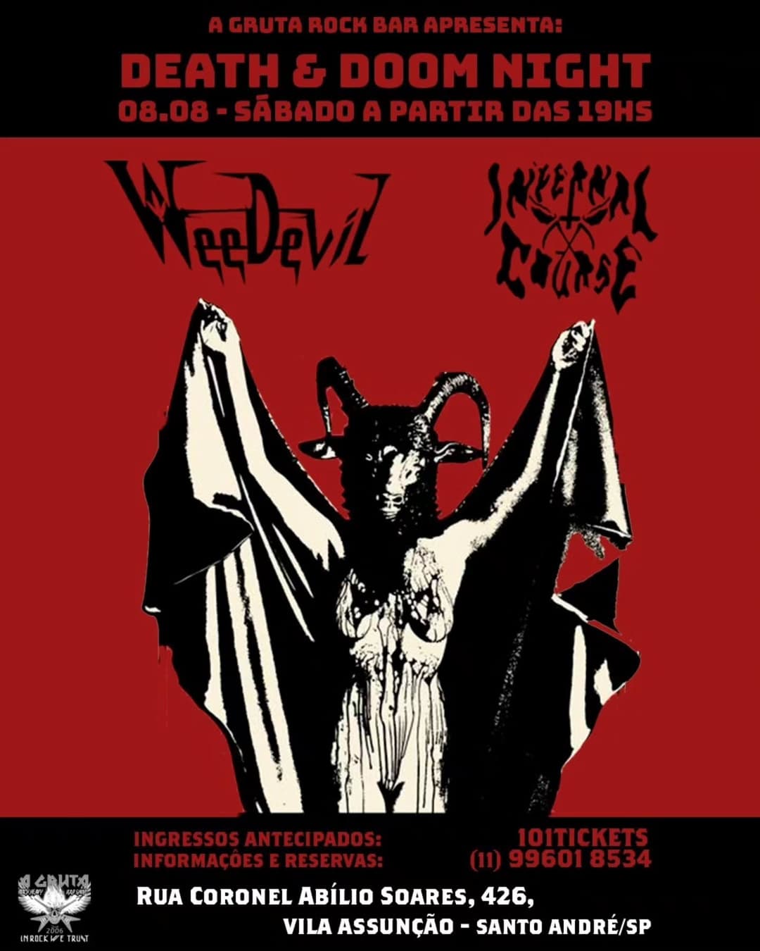 Flyer de Infernal Course e WeeDevil