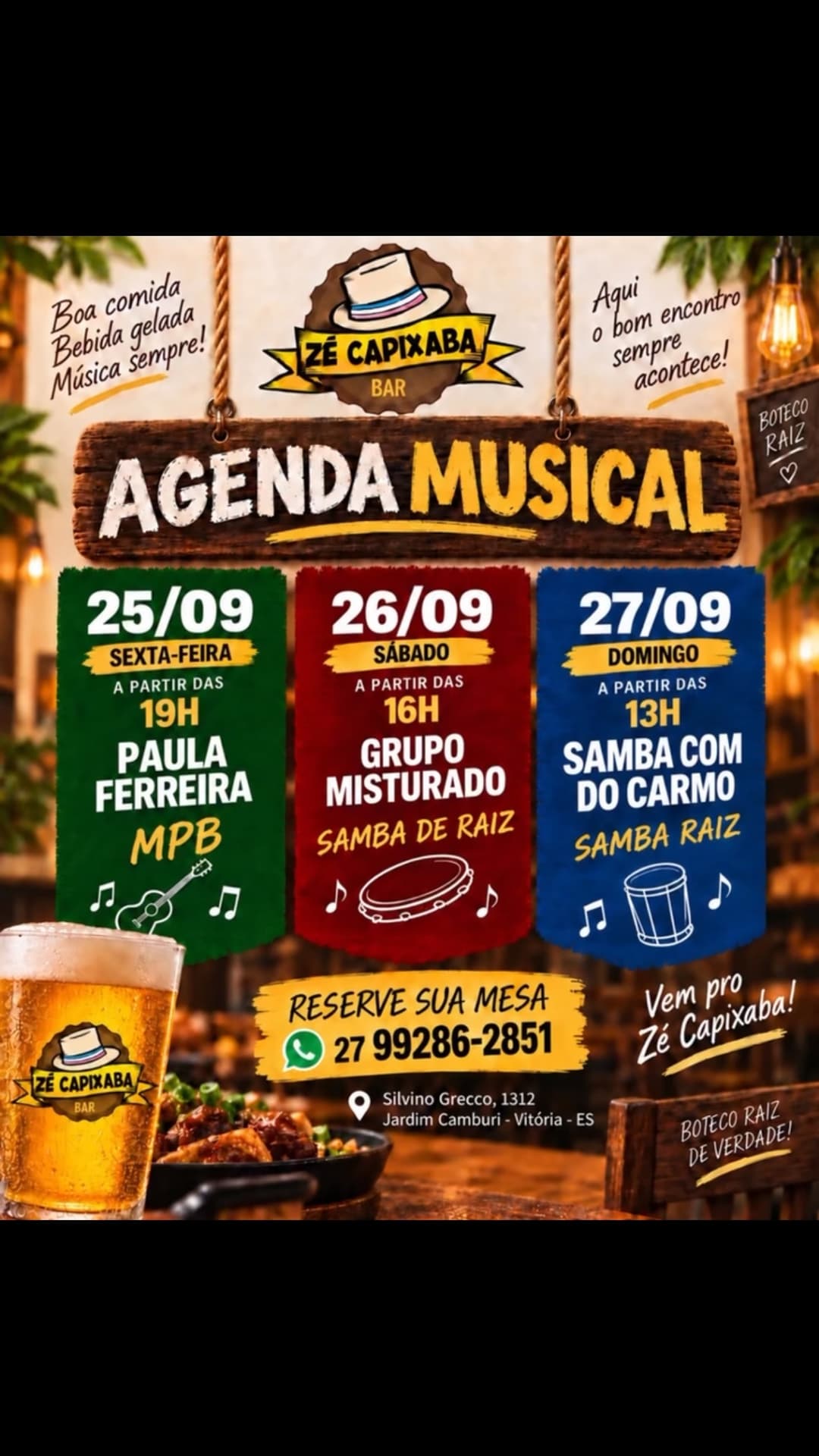 Flyer de Samba com Do Carno