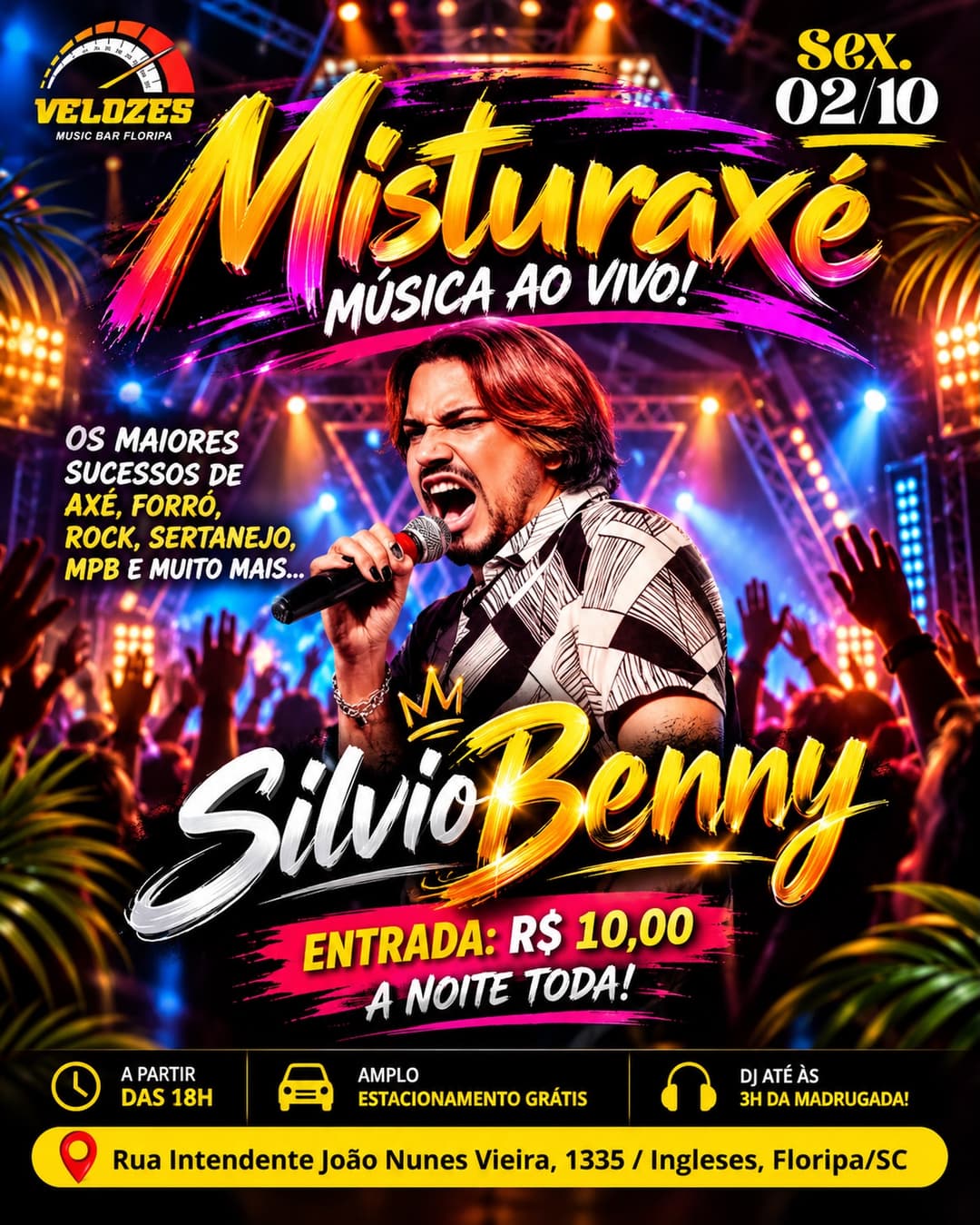 Flyer de Silvio Benny
