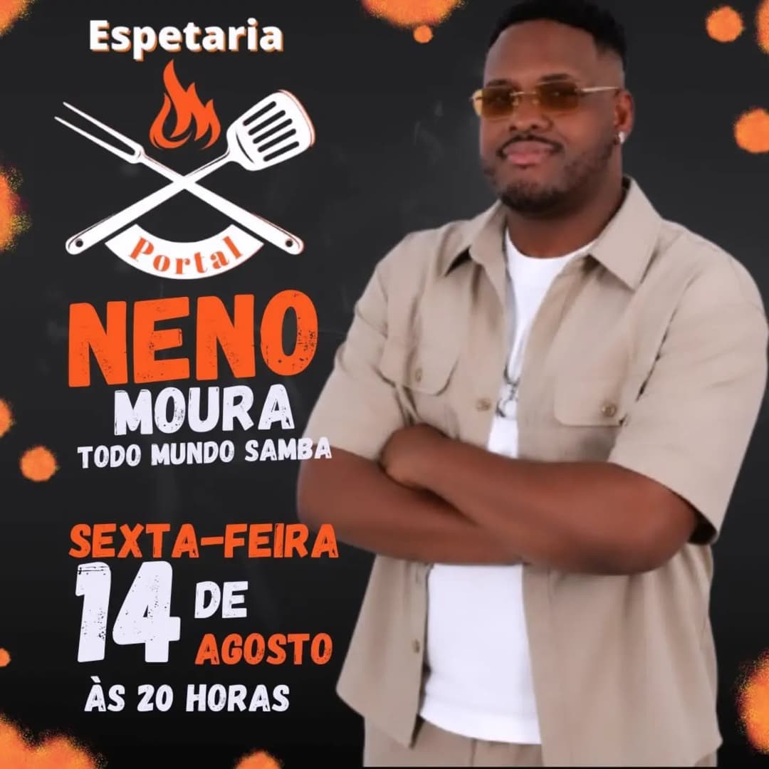 Flyer de Neno Moura