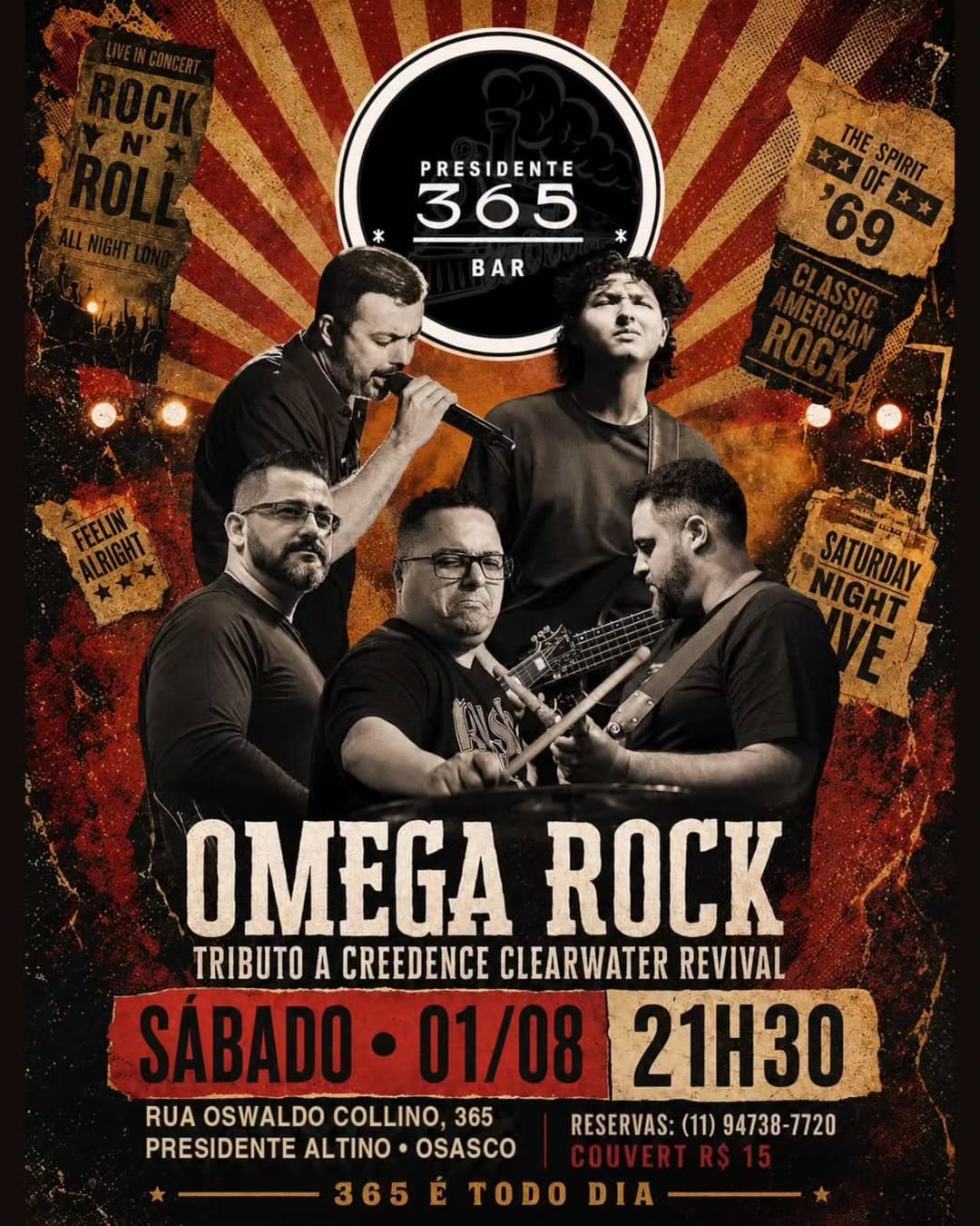 Flyer de Omega Rock