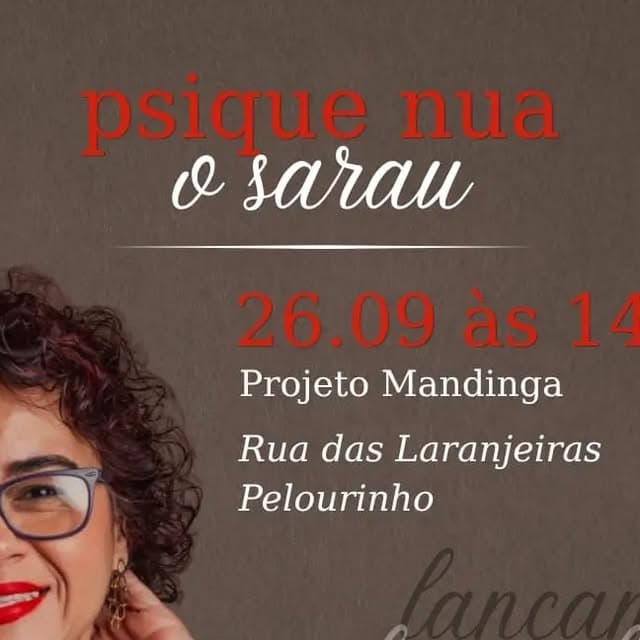 Flyer de Raissa Araújo, Denner Souza e Psique Nua
