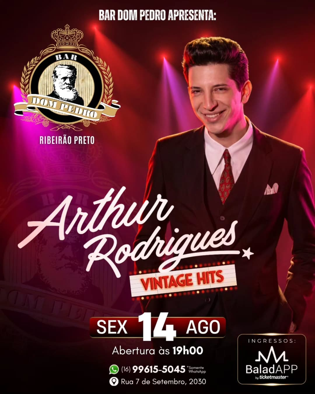 Flyer de Arthur Rodrigues