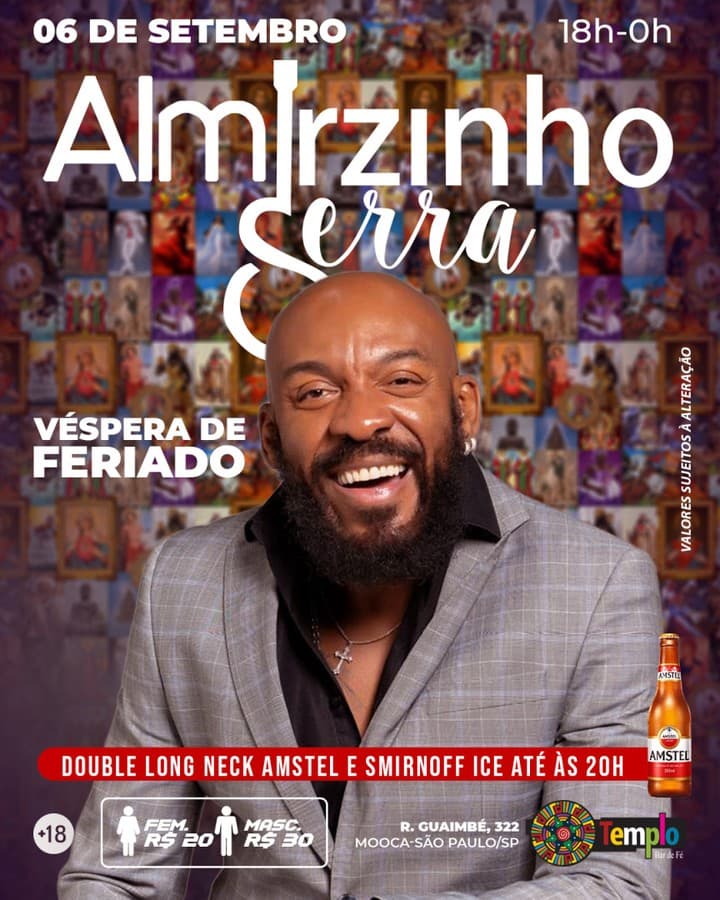 Flyer de Almirzinho Serra