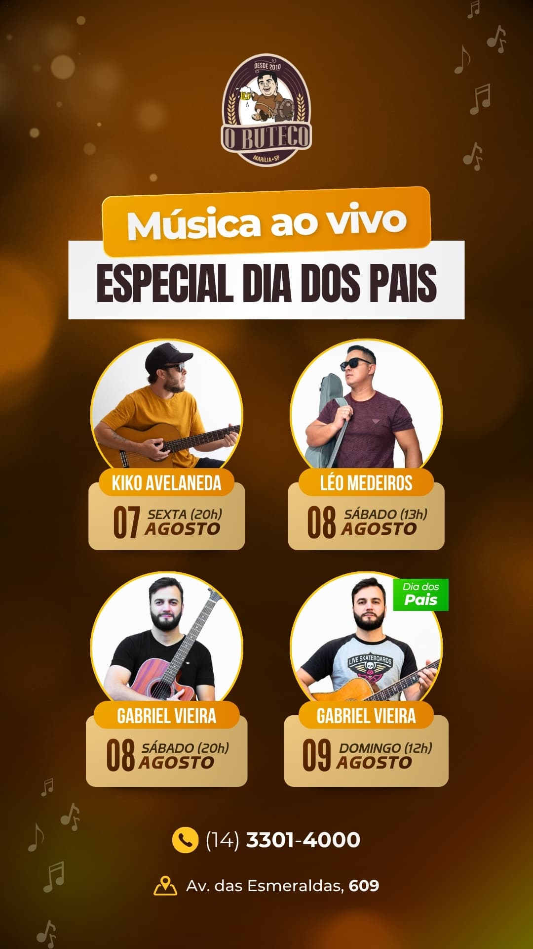 Flyer de Kiko Avelaneda