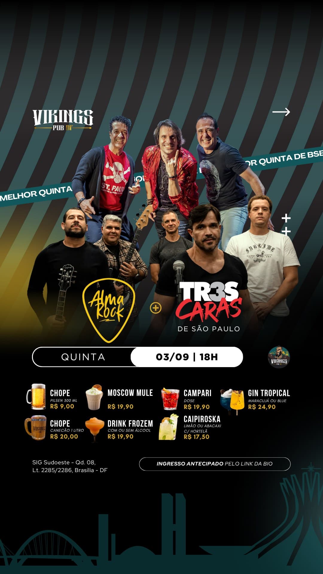 Flyer de Três Caras