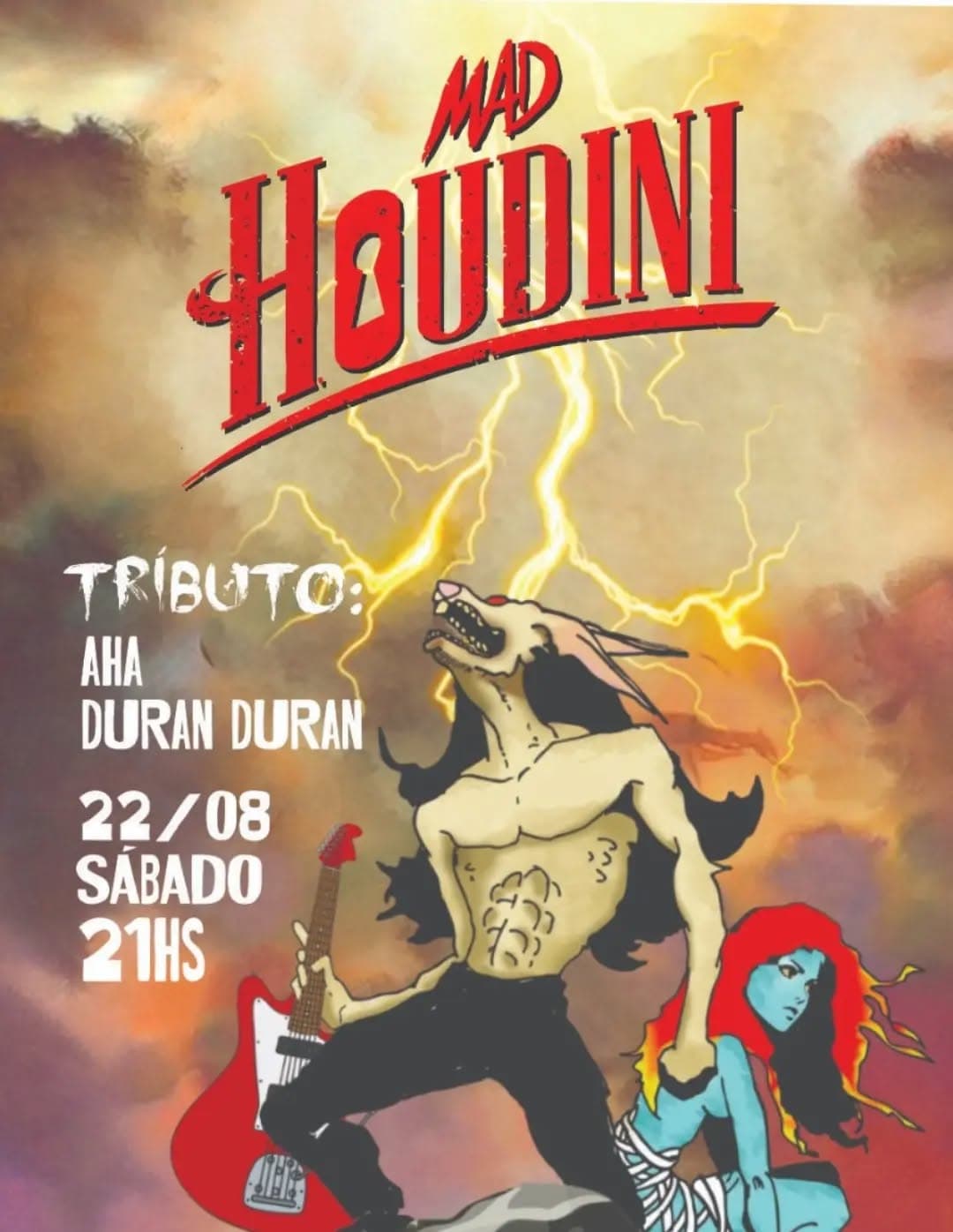 Flyer de Mad Houdini e odoutorpacheco