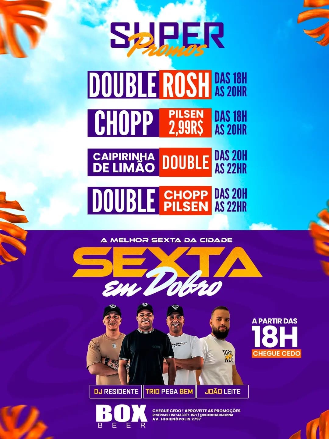 Flyer de João Leite e Trio Pega Bem
