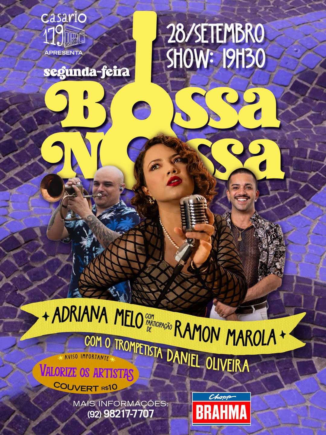 Flyer de Adriana Melo