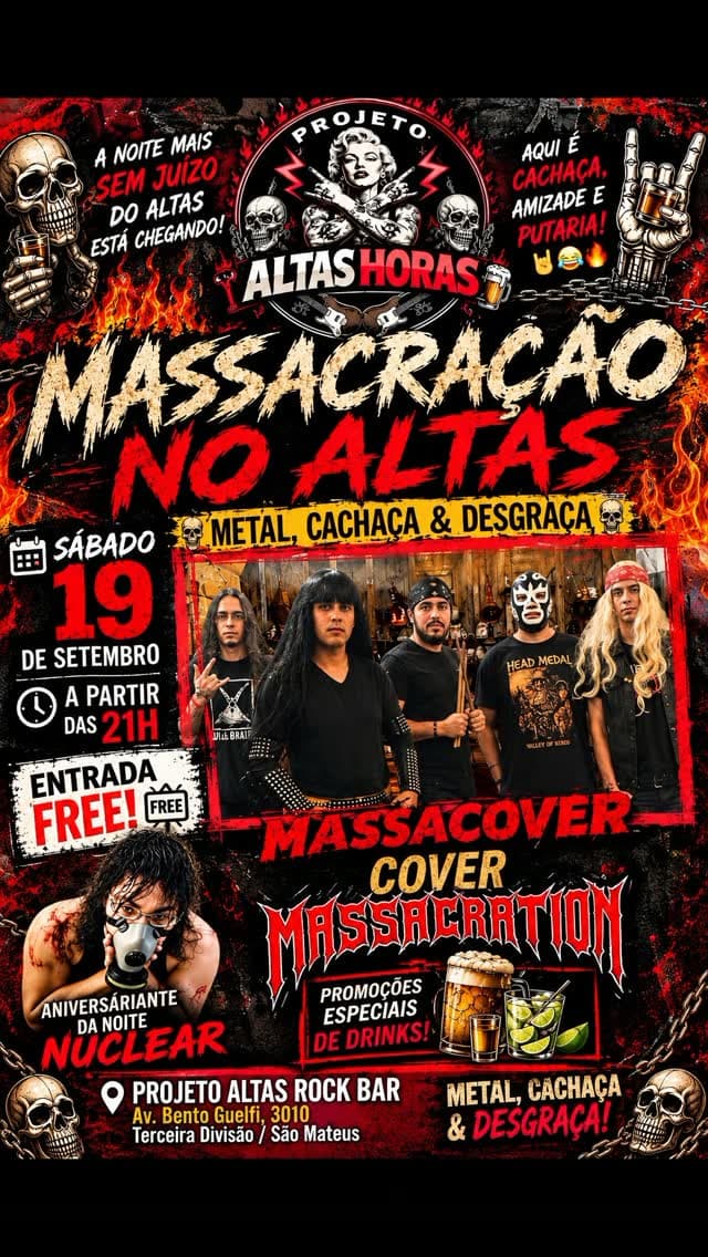 Flyer de Massacover