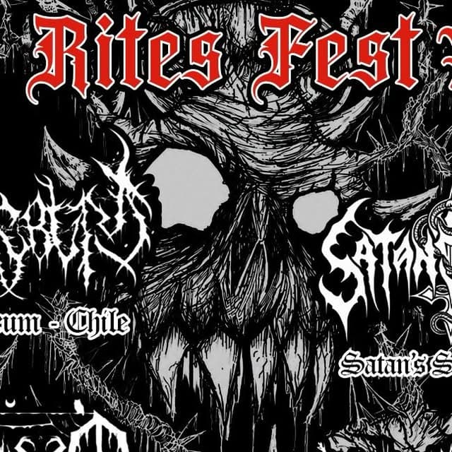 Flyer de Thiago Splatter, Sepulcrum e mais 3 artistas