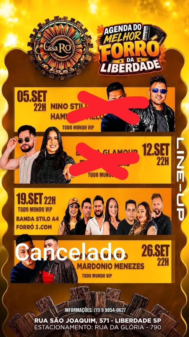 Flyer de Nino Still, Banda Stiloo A4 e mais 2 artistas