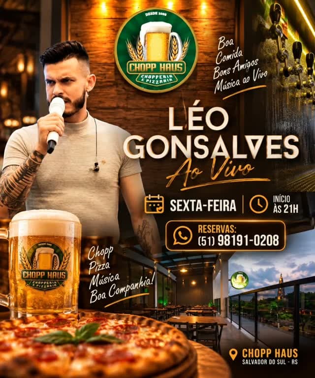 Flyer de Léo Gonsalves